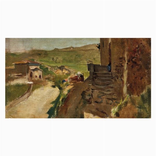 SIGNORINI TELEMACO : Telemaco Signorini  - Asta ARCADE | Dipinti del XIX e XX secolo - Associazione Nazionale - Case d'Asta italiane