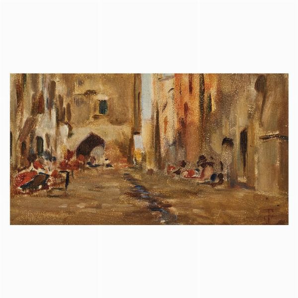 SIGNORINI TELEMACO : Telemaco Signorini  - Asta ARCADE | Dipinti del XIX e XX secolo - Associazione Nazionale - Case d'Asta italiane