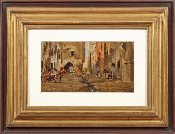 SIGNORINI TELEMACO : Telemaco Signorini  - Asta ARCADE | Dipinti del XIX e XX secolo - Associazione Nazionale - Case d'Asta italiane