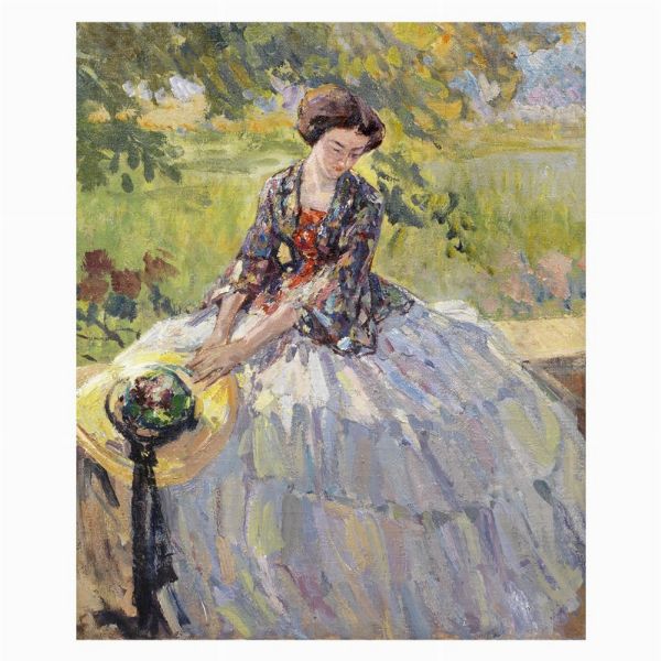 Caputo Ulisse : Ulisse Caputo  - Asta ARCADE | Dipinti del XIX e XX secolo - Associazione Nazionale - Case d'Asta italiane