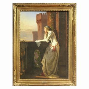 Ussi Stefano : Stefano Ussi  - Asta ARCADE | Dipinti del XIX e XX secolo - Associazione Nazionale - Case d'Asta italiane