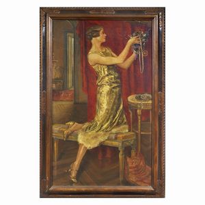 Gariazzo Pier Antonio : Pier Antonio Gariazzo  - Asta ARCADE | Dipinti del XIX e XX secolo - Associazione Nazionale - Case d'Asta italiane