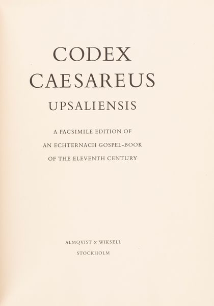 Codex Caesareus Upsaliensis  - Asta L'arte di riprodurre codici - Associazione Nazionale - Case d'Asta italiane
