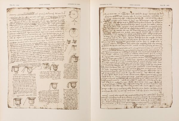 LEONARDO DA VINCI : Il Codice di Leonardo da Vinci della Biblioteca di Lord Leicester  - Asta L'arte di riprodurre codici - Associazione Nazionale - Case d'Asta italiane
