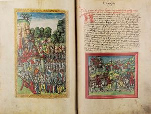 Die Luzerner Chronik des Diebold Schilling 1513  - Asta L'arte di riprodurre codici - Associazione Nazionale - Case d'Asta italiane