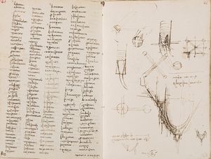 LEONARDO DA VINCI - Il codice di Leonardo da Vinci nella biblioteca Trivulziana di Milano