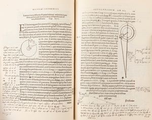 Niccolò Copernico - De Revolutionibus Orbium Coelestium Libri sex cum commentariis manu scriptis Tychonis Brahe