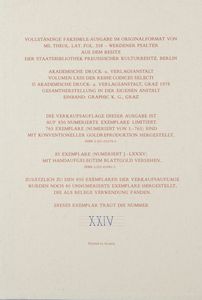 Der Werdener Psalter  - Asta L'arte di riprodurre codici - Associazione Nazionale - Case d'Asta italiane