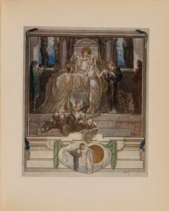 DANTE ALIGHIERI - La Divina Commedia. A cura di Carlo Toth. Fantasie a colori di Franz Von Bayros