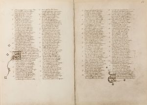 DANTE ALIGHIERI - La Commedia col commento di Jacopo della Lana dal Codice francofortese Arci-b