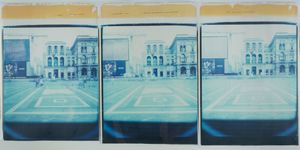 MAURIZIO GALIMBERTI - Milano, Trittico Cyano Expositivo Tempo Expo