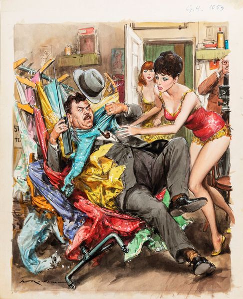 Walter Molino : Gino Cervi  - Asta The Art of Movie Posters - Associazione Nazionale - Case d'Asta italiane