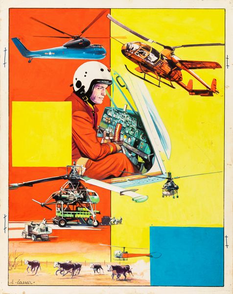 Kurt Caesar : Elicotteri da tavolo  - Asta The Art of Movie Posters - Associazione Nazionale - Case d'Asta italiane