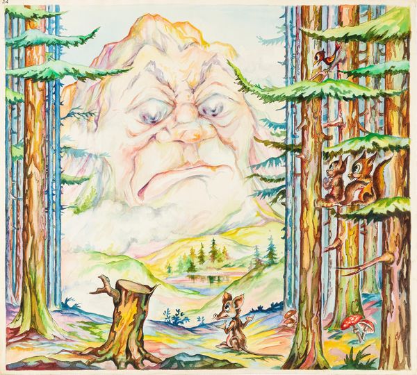 L. Lucchetti : Favole esopiane -Il parto della montagna  - Asta The Art of Movie Posters - Associazione Nazionale - Case d'Asta italiane