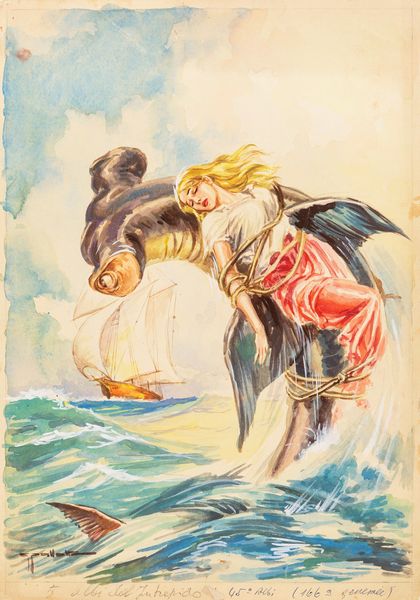 Gino Pallotti : Intrepido - Il mostro dei mari  - Asta The Art of Movie Posters - Associazione Nazionale - Case d'Asta italiane