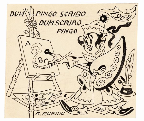 ANTONIO RUBINO : Dum pingo scribo dum scribo pingo  - Asta The Art of Movie Posters - Associazione Nazionale - Case d'Asta italiane