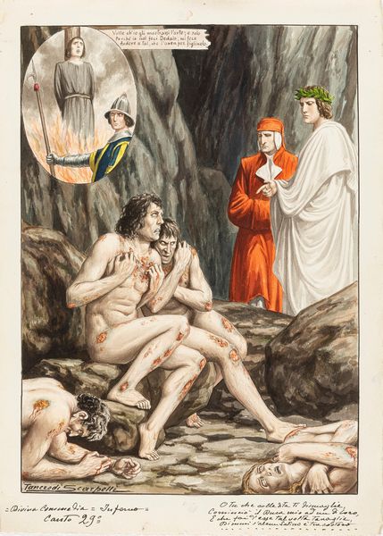 Tancredi Scarpelli : La Divina Commedia - Inferno  - Asta The Art of Movie Posters - Associazione Nazionale - Case d'Asta italiane