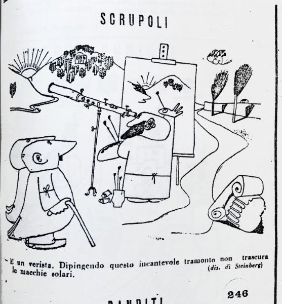Saul Steinberg : Scrupoli  - Asta The Art of Movie Posters - Associazione Nazionale - Case d'Asta italiane