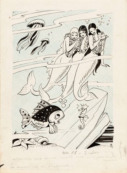 Roberto Lemmi : Sirene  - Asta The Art of Movie Posters - Associazione Nazionale - Case d'Asta italiane