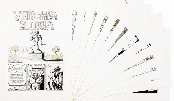 Filippo Scozzari : Vecchia gloria  - Asta The Art of Movie Posters - Associazione Nazionale - Case d'Asta italiane