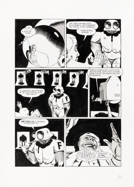 Filippo Scozzari : Vecchia gloria  - Asta The Art of Movie Posters - Associazione Nazionale - Case d'Asta italiane