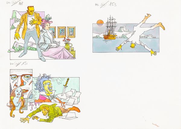 Ferdinando Tacconi : Frankenstein  - Asta The Art of Movie Posters - Associazione Nazionale - Case d'Asta italiane