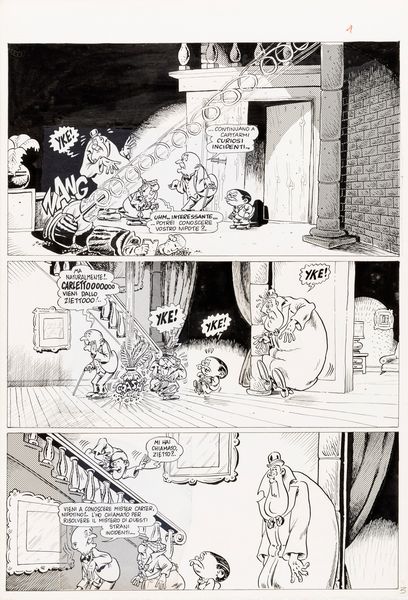 Bonvi (Franco Bonvicini) : Nick Carter - Il miliardario assicurato  - Asta The Art of Movie Posters - Associazione Nazionale - Case d'Asta italiane