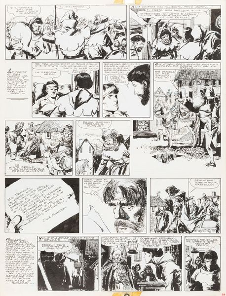 Dino Battaglia : La freccia nera  - Asta The Art of Movie Posters - Associazione Nazionale - Case d'Asta italiane