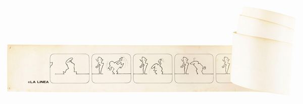 Osvaldo Cavandoli : La Linea - Un amore impossibile  - Asta The Art of Movie Posters - Associazione Nazionale - Case d'Asta italiane