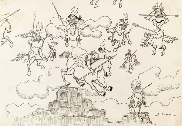 Sebastiano Craveri : Cavalcata delle Walchirie  - Asta The Art of Movie Posters - Associazione Nazionale - Case d'Asta italiane