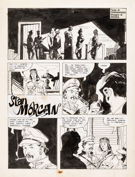 Salvatore Deidda : Stan Morgan - Il generale Mapuera  - Asta The Art of Movie Posters - Associazione Nazionale - Case d'Asta italiane