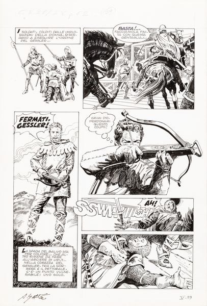 Alarico Gattia : L'arciere di Uri  - Asta The Art of Movie Posters - Associazione Nazionale - Case d'Asta italiane