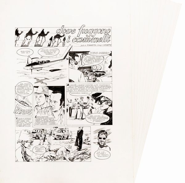 Alarico Gattia : Dove fuggono i cammelli  - Asta The Art of Movie Posters - Associazione Nazionale - Case d'Asta italiane