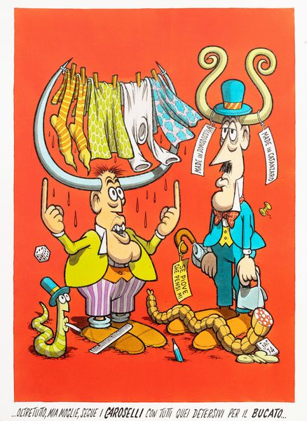 Benito Jacovitti : Cornuti  - Asta The Art of Movie Posters - Associazione Nazionale - Case d'Asta italiane