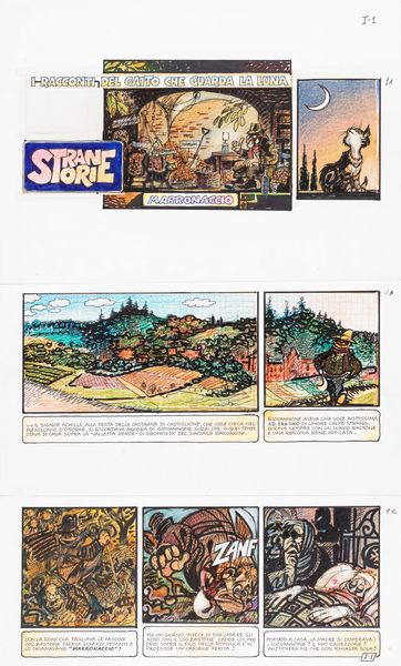 Magnus (Roberto Raviola) : Storie strane - Marronaccio  - Asta The Art of Movie Posters - Associazione Nazionale - Case d'Asta italiane