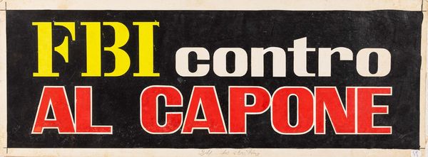 A.N.I. (autore non identificato) : F.B.I. contro Al Capone (The Scarface Mob)  - Asta The Art of Movie Posters - Associazione Nazionale - Case d'Asta italiane