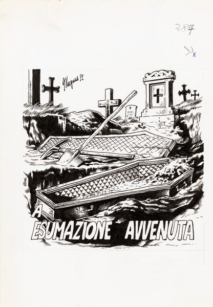 Magnus (Roberto Raviola) : Kriminal - A esumazione avvenuta  - Asta The Art of Movie Posters - Associazione Nazionale - Case d'Asta italiane