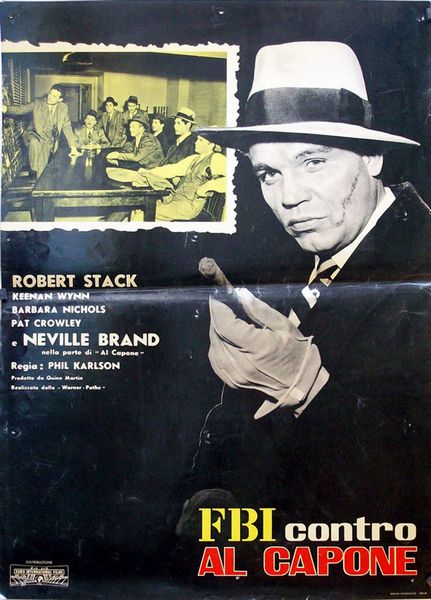 A.N.I. (autore non identificato) : F.B.I. contro Al Capone (The Scarface Mob)  - Asta The Art of Movie Posters - Associazione Nazionale - Case d'Asta italiane