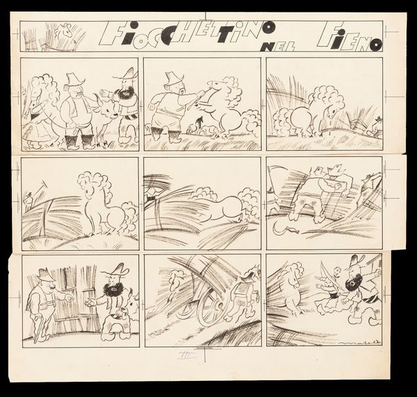 Filiberto Mateldi : Fiocchettino nel fieno  - Asta The Art of Movie Posters - Associazione Nazionale - Case d'Asta italiane