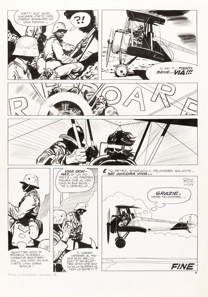 Attilio Micheluzzi : Petra Ch�rie - Il feldwebel galante  - Asta The Art of Movie Posters - Associazione Nazionale - Case d'Asta italiane