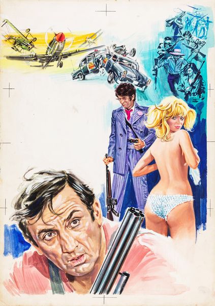 Maro (Otello Mauro Innocenti) : Il bikini di diamanti (Fantasia Among the Squares)  - Asta The Art of Movie Posters - Associazione Nazionale - Case d'Asta italiane