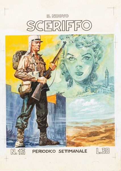 Ferdinando Tacconi : Il Nuovo Sceriffo - Legionario  - Asta The Art of Movie Posters - Associazione Nazionale - Case d'Asta italiane