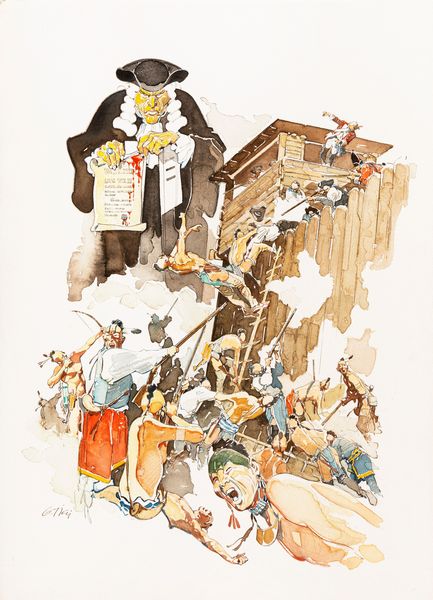 Giovanni Ticci : ...Quando la foresta divent� rossa  - Asta The Art of Movie Posters - Associazione Nazionale - Case d'Asta italiane