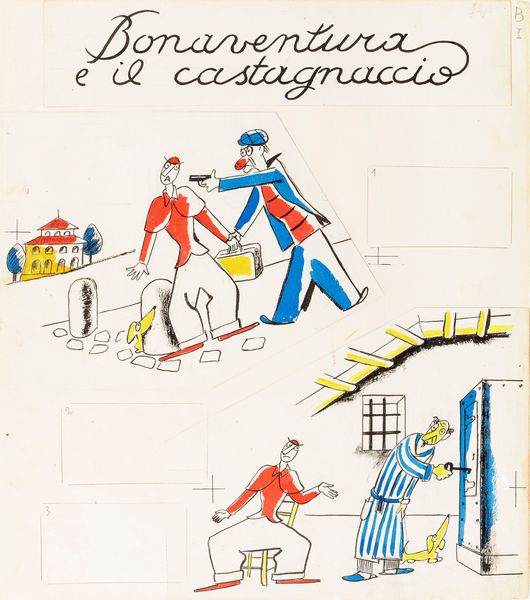 Sergio Tofano : Bonaventura e il castagnaccio  - Asta The Art of Movie Posters - Associazione Nazionale - Case d'Asta italiane