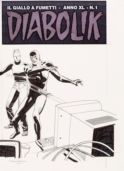 Sergio Zaniboni : Diabolik -  Il ladro invisibile  - Asta The Art of Movie Posters - Associazione Nazionale - Case d'Asta italiane