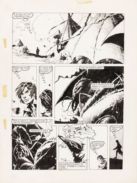 Enrique Breccia : Robin delle stelle - Merlino vuole sapere  - Asta The Art of Movie Posters - Associazione Nazionale - Case d'Asta italiane