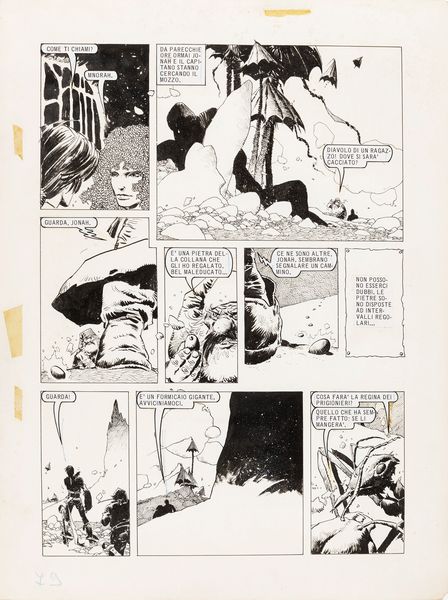 Enrique Breccia : Robin delle stelle - Merlino vuole sapere  - Asta The Art of Movie Posters - Associazione Nazionale - Case d'Asta italiane