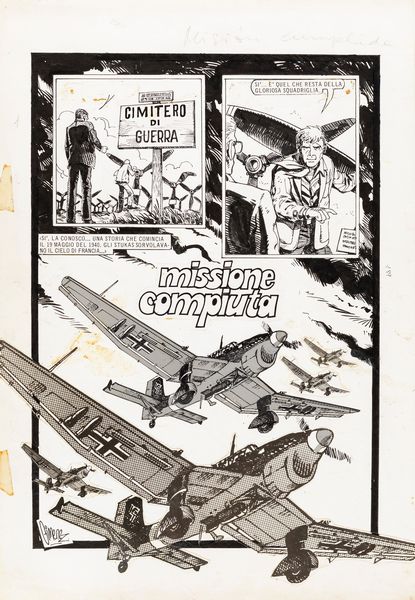 Juan Giménez : Asso di Picche - Missione compiuta  - Asta The Art of Movie Posters - Associazione Nazionale - Case d'Asta italiane