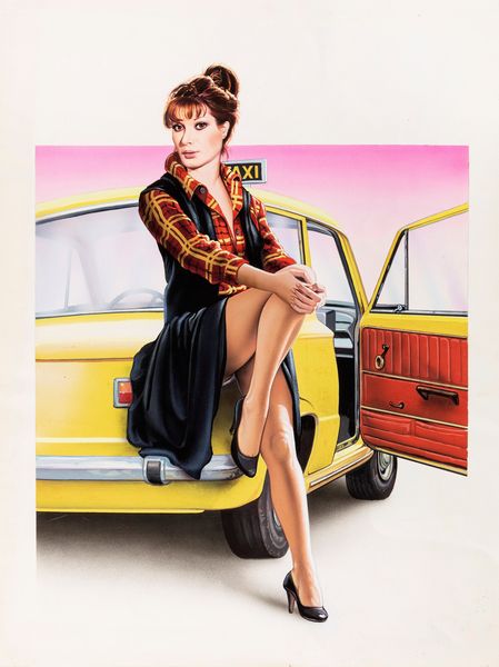 A.N.I. (autore non identificato) : Taxi Girl  - Asta The Art of Movie Posters - Associazione Nazionale - Case d'Asta italiane