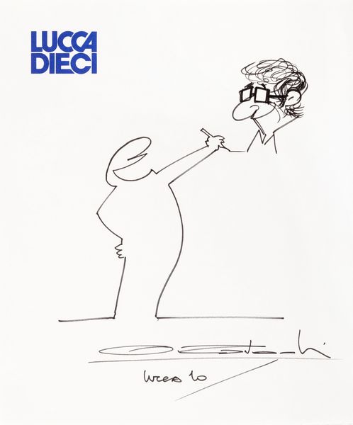 Osvaldo Cavandoli : Autoritratto con la Linea  - Asta The Art of Movie Posters - Associazione Nazionale - Case d'Asta italiane